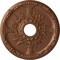 Ekena Millwork Antioch Ceiling Medallion (Fits Canopies up to 3 1/2"), 18"OD x 3 1/2"ID x 1 3/8"P, Polished Copper CM18SEPOS - alternate 1
